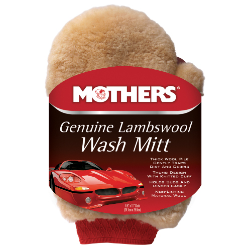 Genuine lambswool wash mitt